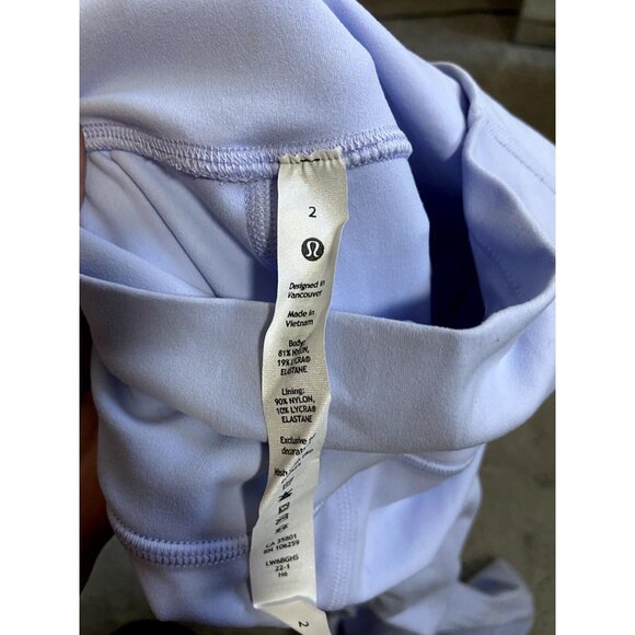 Lululemon High-Waist Light Purple Yoga Pants Size 2 Full Length Stretchy Nylon/E - Picture 3 of 8